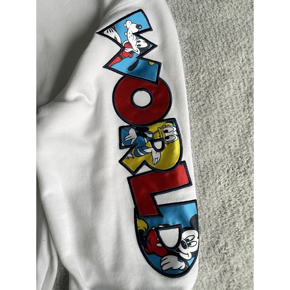 Disney Mickey & Friends Men's Sweatshirt 3X White Walt Disney World Spellout‎ - Picture 5 of 12